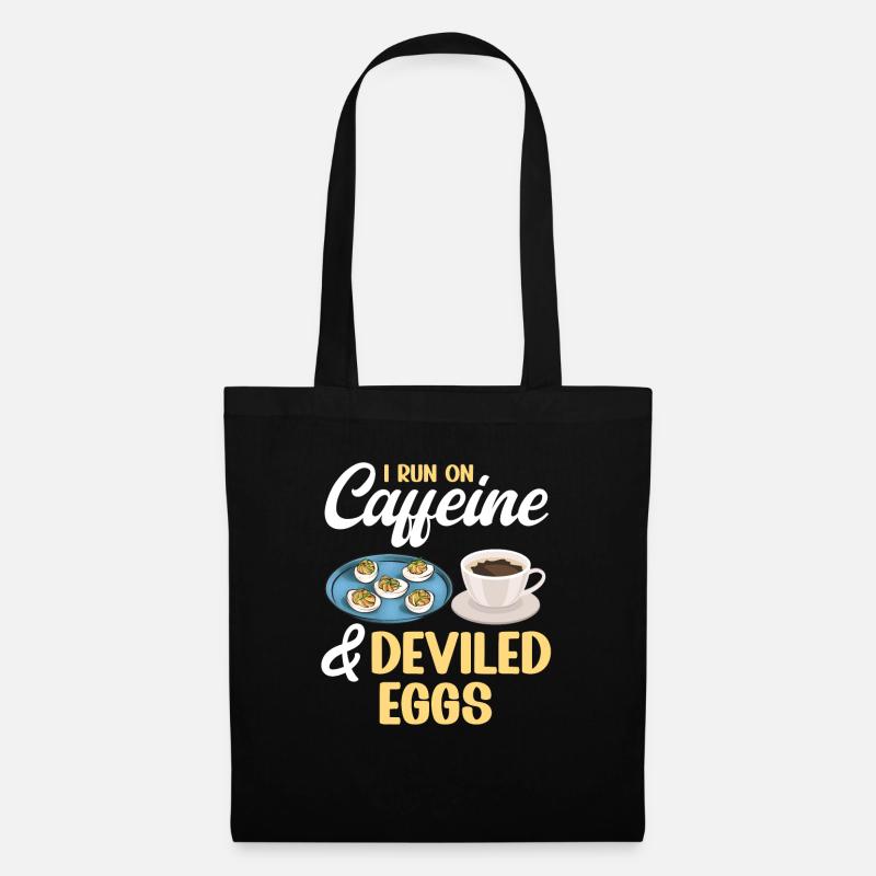 Stuffed Eggs Deviled Eggs - Tote Bag - black