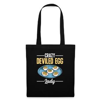 Stuffed Eggs Deviled Eggs - Tote Bag - black - Front