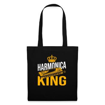 Playing Harmonica Gift - Tote Bag - black - Front