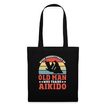 Aikido Martial Arts Gift - Tote Bag - black - Front
