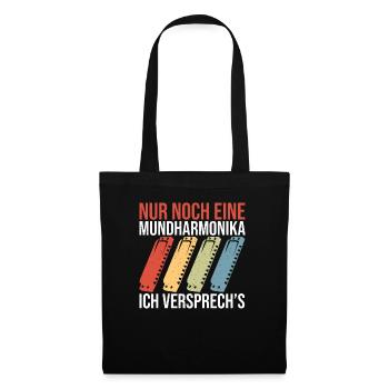 Playing Harmonica Gift - Tote Bag - black - Front