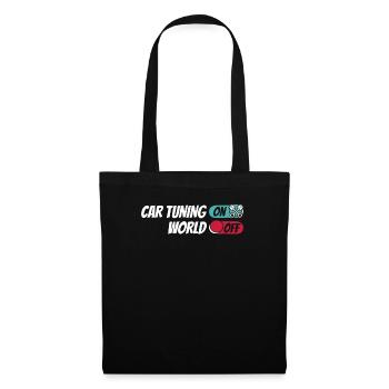 Schrauber Tuning Tuner Car Tuning On World Off - Stoffbeutel - Schwarz - Vorne