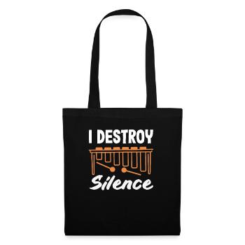 Instrument de musique vibraphone - Sac en tissu - noir - Devant