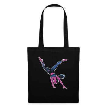 Cool cartwheel gymnast - Tote Bag - black - Front
