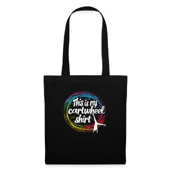 Cool cartwheel gymnast - Tote Bag - black - Front