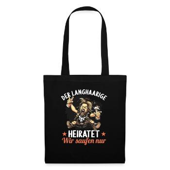 the long-haired man marries bachelor party bachelor party - Tote Bag - black - Front