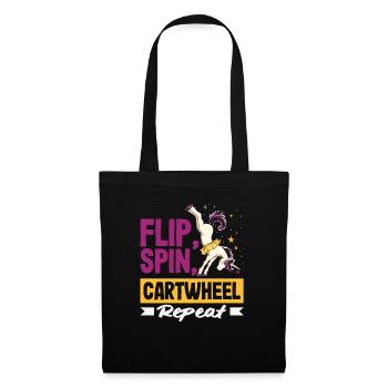 Cool Wheel Stroke Gymnastics Gymnastics - Tote Bag - black - Front