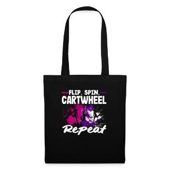 Cool cartwheel gymnastics - Tote Bag - black - Front
