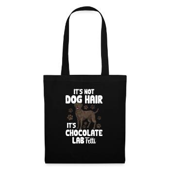 Chien Labrador Retriever Brun Chocolat - Sac en tissu - noir - Devant