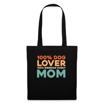 Siberian Husky - Tote Bag - black - Front