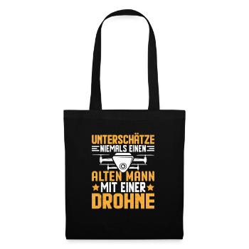Drone Drones Drone Pilot Drone Pilot FPV UAV - Sac en tissu - noir - Devant