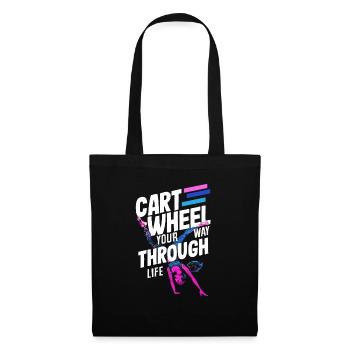 Cool cartwheel gymnastics - Tote Bag - black - Front