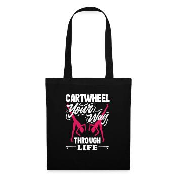 Cool cartwheel gymnastics - Tote Bag - black - Front