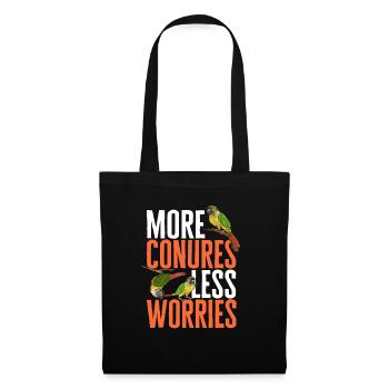 Molina Parakeet Parrot Bird Parakeet - Tote Bag - black - Front