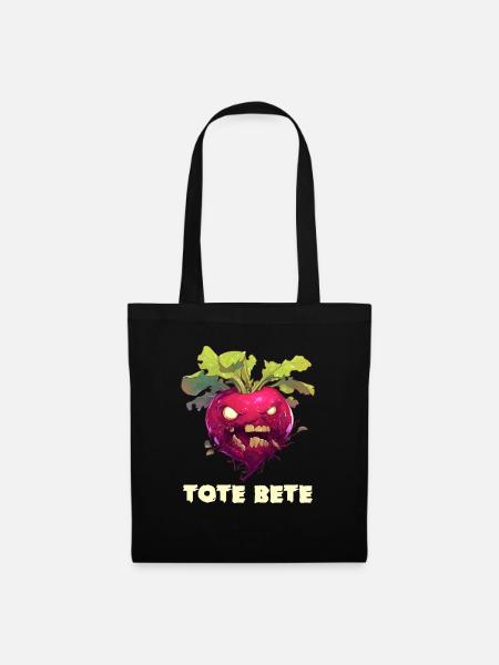 Halloween Rote Bete Tote Beete Tote Bete - Stoffbeutel - Schwarz