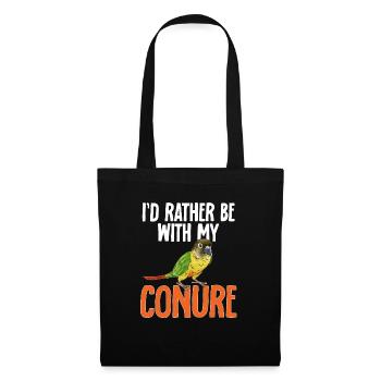 Molina Parakeet Parrot Bird Parakeet - Tote Bag - black - Front