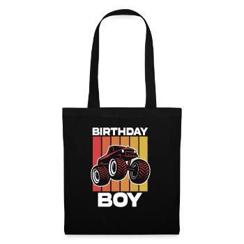 Birthday Kids Monster Truck Birthday Party - Tote Bag - black - Front