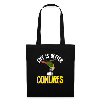 Molina Parakeet Parrot Bird Parakeet - Tote Bag - black - Front