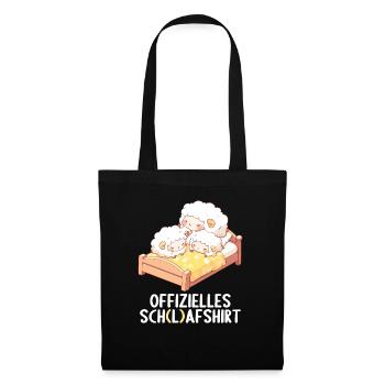 Offizielles Schafshirt Offizielles Schlafshirt - Stoffbeutel - Schwarz - Vorne