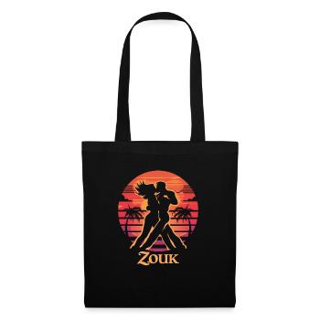 Zouk-Tanz-Geschenk - Stoffbeutel - Schwarz - Vorne