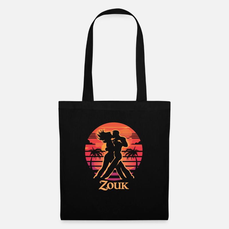 Zouk-Tanz-Geschenk - Stoffbeutel - Schwarz