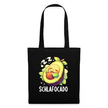 Schlafocado Chemise de nuit officielle - Sac en tissu - noir - Devant