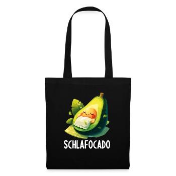 Schlafocado Chemise de nuit officielle - Sac en tissu - noir - Devant