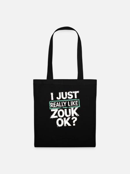 Zouk-Tanz-Geschenk - Stoffbeutel - Schwarz