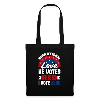Electing Love Every Day Unity Patriotic American - Stoffbeutel - Schwarz - Vorne