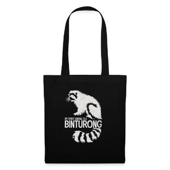 Binturong Bearcat Geschenk - Stoffbeutel - Schwarz - Vorne