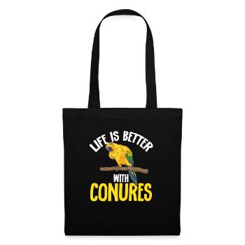 Parakeet, Parrot, Parakeet, Bird - Tote Bag - black - Front