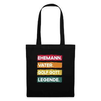 Husband Father Golf Legend Father's Day - Tote Bag - black - Front