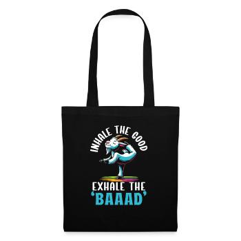Funny Goat Yoga Meditation Yoga Instructor Namaste - Tote Bag - black - Front