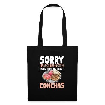 Concha Hispanic Mexikanisch Pan Dulce - Stoffbeutel - Schwarz - Vorne