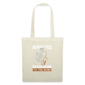 Saxophone Saxophone Squelette - Sac en tissu - nature - Devant