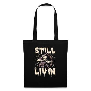 Bow Hunting Bow Hunter Skeleton - Tote Bag - black - Front