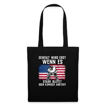 American Football Tshirt Men's Kids Football - Tote Bag - black - Front