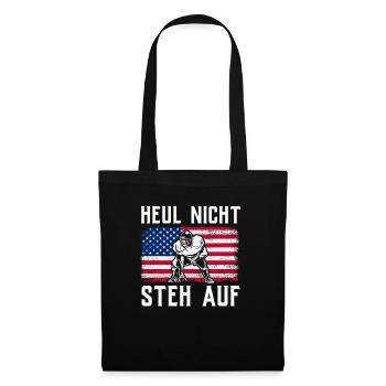 American Football Tshirt Men's Kids Football - Tote Bag - black - Front