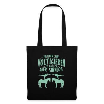 Loves Horse Vaulting Gift - Tote Bag - black - Front