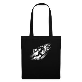 Running design for runners at the marathon - Tote Bag - black - Front