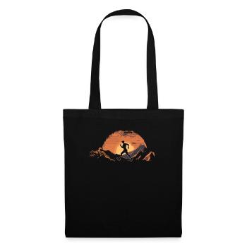 Running design for runners at the marathon - Tote Bag - black - Front