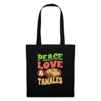 Mexikanisches Essen Tamale - Stoffbeutel - Schwarz - Vorne