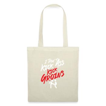I Don't Kick Ass Kick Groins Martial Arts Krav Mag - Tote Bag - nature - Front