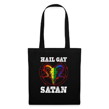 Hail Gay Satan Goth Gay Pride Baphomet Lgbt Pride - Sac en tissu - noir - Devant