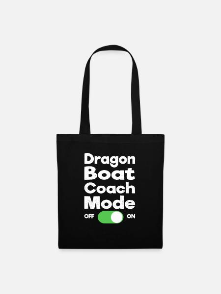 Lustiges Drachenboot-paddel - Stoffbeutel - Schwarz