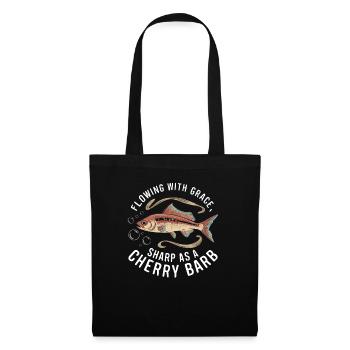 Poisson barbelé cerisier Poisson d'aquarium d'eau douce Aquariste - Sac en tissu - noir - Devant