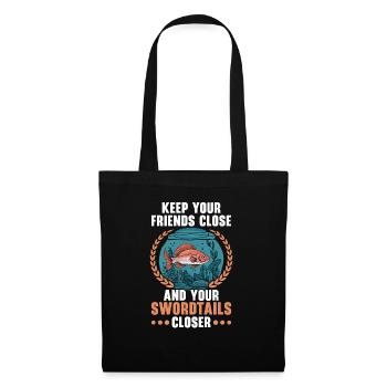 Swordtail Fish Freshwater Aquarium Fish Aquarist - Tote Bag - black - Front