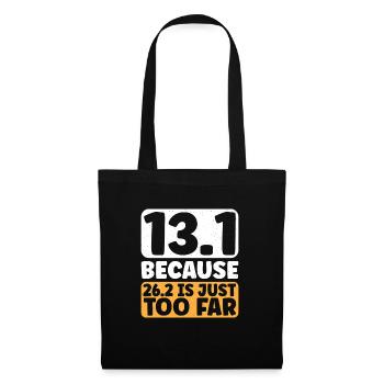 Half Marathon 13, 1 Mile Marathon Runner - Tote Bag - black - Front