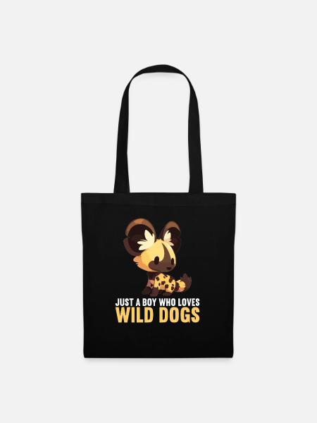 Wildhunde Wildhund - Stoffbeutel - Schwarz