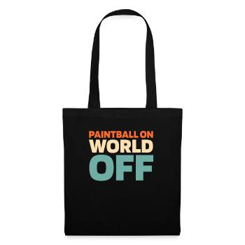 Paintball Paintball sur World Off - Sac en tissu - noir - Devant